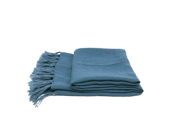 Throw Linen Tully Bluestone