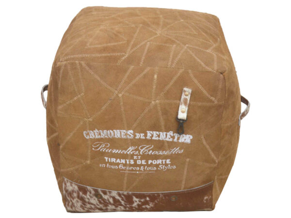 Ottoman Puff Leather