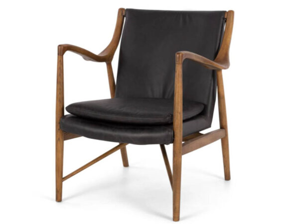 Finn Chair Black Leather