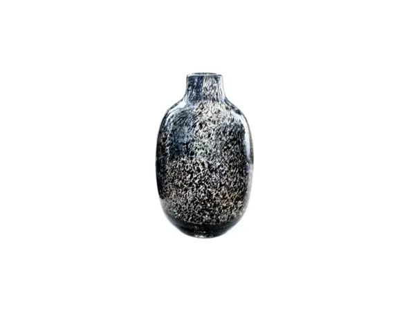 Vase Black Leopard Print